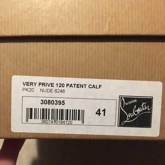 Louboutin size 41 Very Privé 120 nude parent pumps - Picture 5 of 5